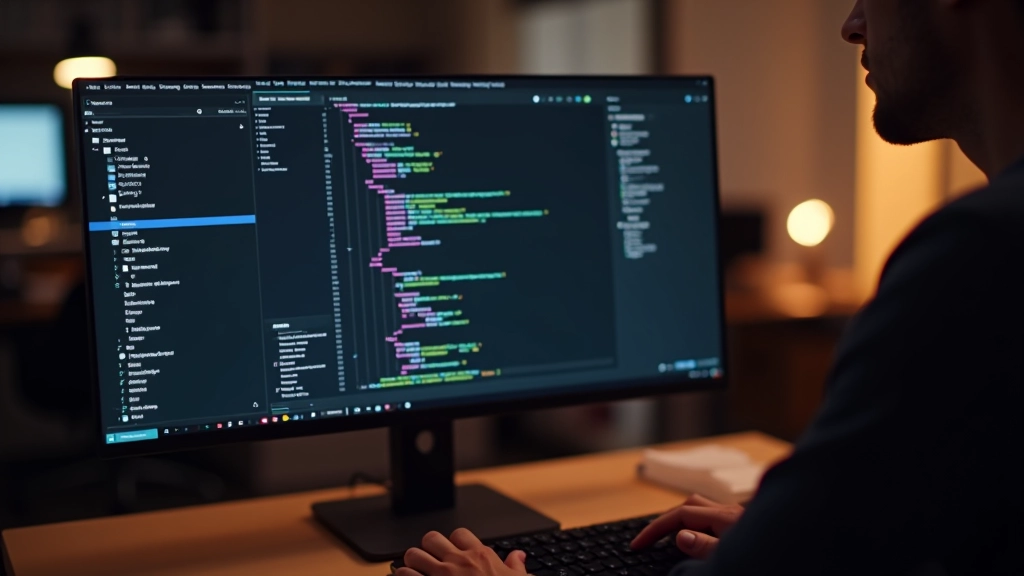 Editor di codice con animazione SVG in tempo reale, forme che si trasformano